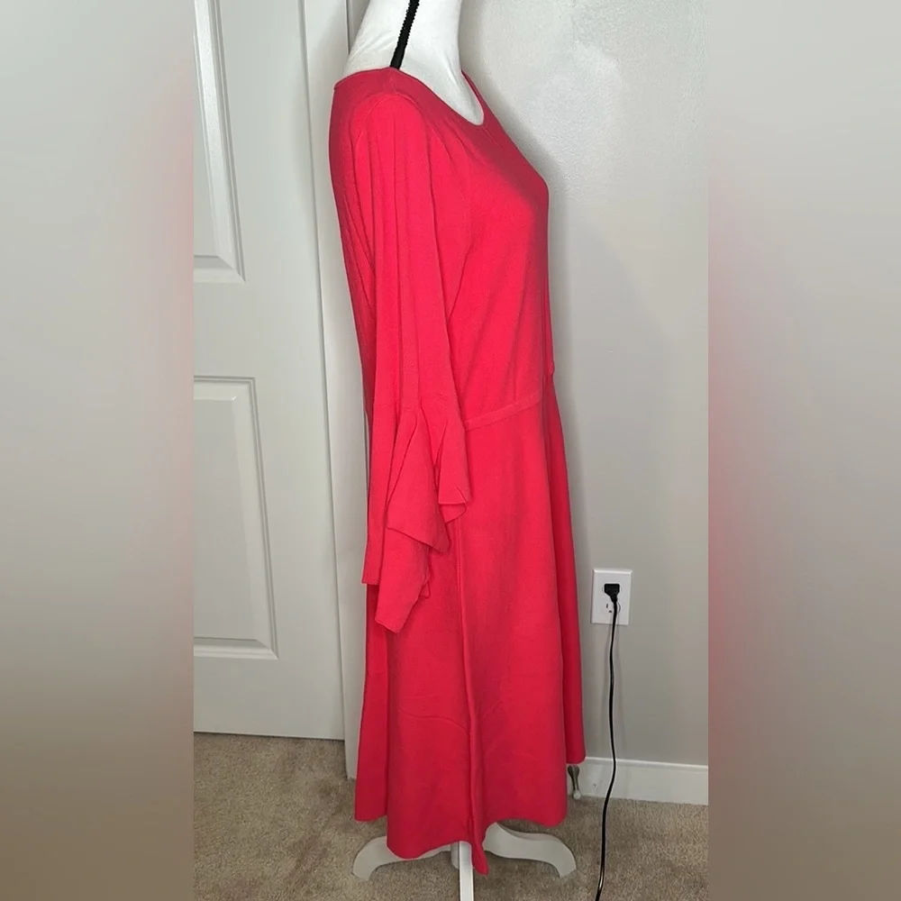 Banana Republic Coral Midi Sweater Dress NWOT - Picture 2 of 9